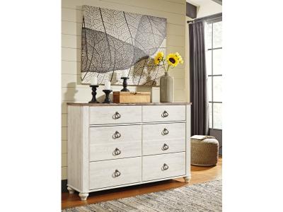 Signature Design by Ashley® Willowton Queen Bed, Dresser, Mirror and Chest - B267B58