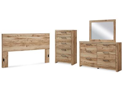 Signature Design by Ashley® Hyanna King Panel Headboard, Dresser, Mirror and Chest - B1050B58