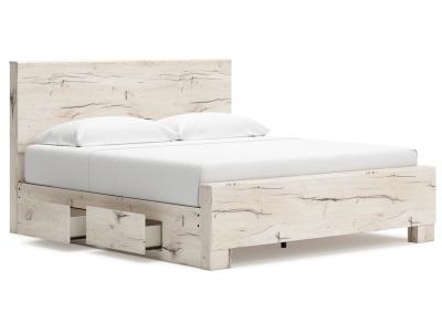 Signature Design by Ashley® Lawroy King Panel Bed with Storage, Dresser and Mirror - B2310B33