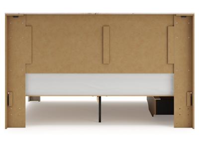 Signature Design by Ashley® Lawroy King Panel Bed with Storage, Dresser and Mirror - B2310B33