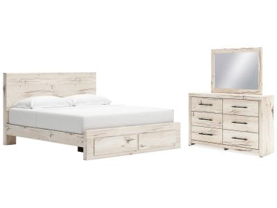 Signature Design by Ashley® Lawroy King Panel Storage Bed, Dresser and Mirror - B2310B32
