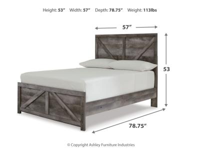 Signature Design by Ashley® Wynnlow Full Crossbuck Panel Bed and 2 Chests - B440B40