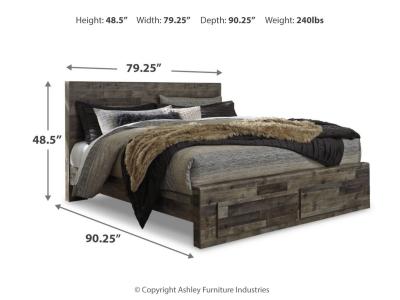 Signature Design by Ashley® Derekson King Storage Bed, Dresser, Mirror and 2 Nightstands - B200B64