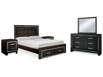 Signature Design by Ashley® Kaydell Queen Storage Bed, Dresser, Mirror and 2 Nightstands - B1420B67
