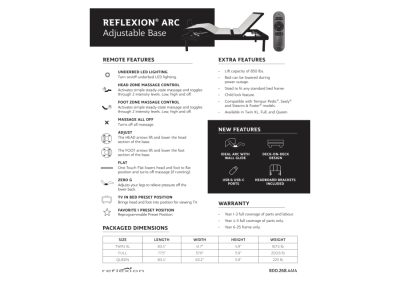 Sealy Queen Size Reflexion Arc Queen HP Foundation - Reflexion Arc Queen HP Foundation (Queen)