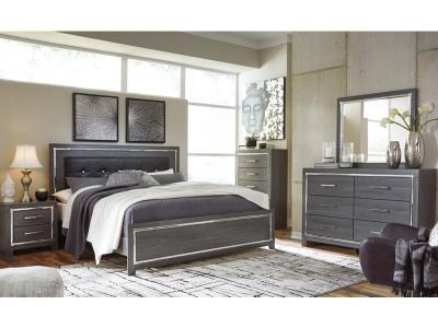 Signature Design by Ashley® Lodanna King Panel Bed, Dresser, Mirror, Chest and 2 Nightstands - B214B45