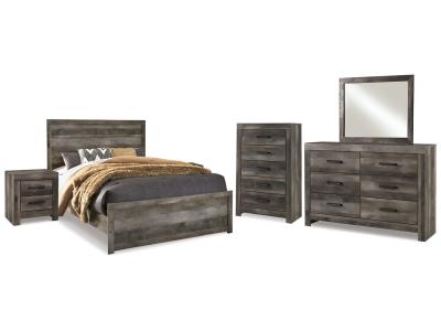 Signature Design by Ashley® Wynnlow Queen Panel Bed, Dresser, Mirror, Chest and 2 Nightstands - B440B41