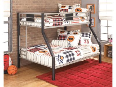Signature Design by Ashley® Dinsmore Twin over Full Bunk Bed with Mattresses - B106B12