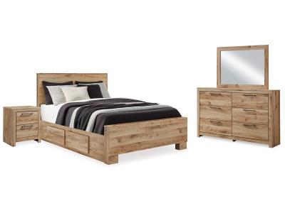 Signature Design by Ashley® Hyanna Queen Panel Bed with Storage, Dresser, Mirror and Nightstand - B1050B59