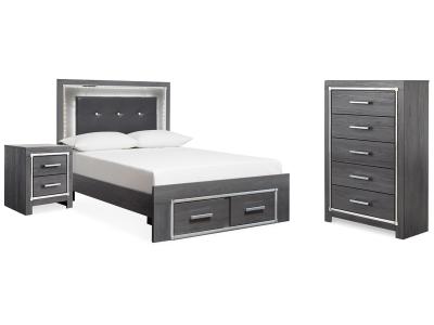 Signature Design by Ashley® Lodanna Full Storage Bed Chest and Nightstand - B214B46