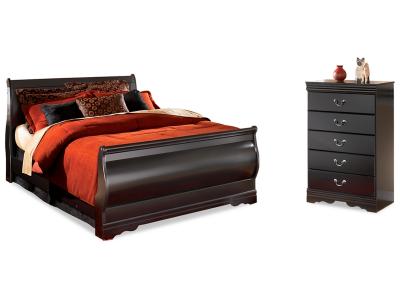 Signature Design by Ashley® Huey Vineyard Queen Sleight Bed and Chest - B128B48