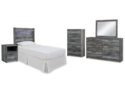 Signature Design by Ashley® Baystorm Twin Panel Headboard Bed, Dresser, Mirror and Nightstand - B221B74