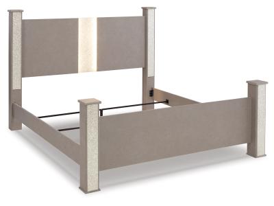 Signature Design by Ashley® Surancha King Poster Bed, Dresser, Mirror and 2 Nightstands - B1145B16