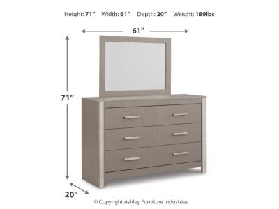 Signature Design by Ashley® Surancha King Poster Bed, Dresser, Mirror and 2 Nightstands - B1145B16