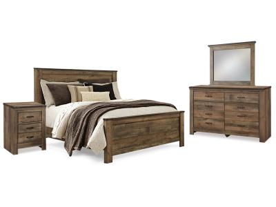 Signature Design by Ashley® Trinell Queen Panel Bed, Dresser, Mirror and Nightstand - B446B88