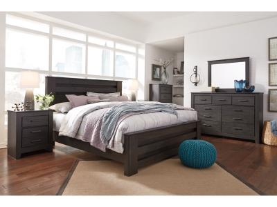 Signature Design by Ashley® Brinxton King Panel Bed, Dresser, Mirror, Chest and Nightstand - B249B22