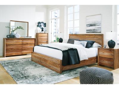 Signature Design by Ashley® Dressonni California King Panel Bed, Dresser and Mirror - B790B7