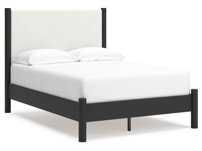 Signature Design by Ashley® Cadmori Full Upholstered Panel Bed Dresser and Mirror - B2616B5