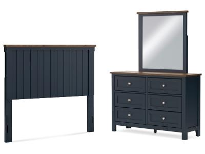 Signature Design by Ashley® Landocken Full Panel Headboard, Dresser and Mirror - B414B14