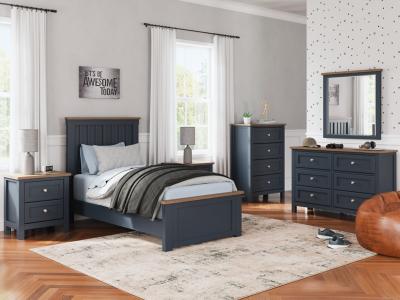 Signature Design by Ashley® Landocken Twin Panel Bed Dresser and Mirror - B414B6