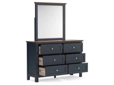 Signature Design by Ashley® Landocken Twin Panel Headboard, Dresser and Mirror - B414B13
