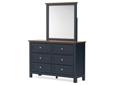 Signature Design by Ashley® Landocken Twin Panel Headboard, Dresser and Mirror - B414B13