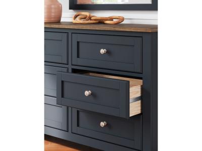 Signature Design by Ashley® Landocken Twin Panel Headboard, Dresser and Mirror - B414B13