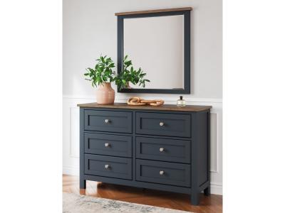 Signature Design by Ashley® Landocken Twin Panel Headboard, Dresser and Mirror - B414B13