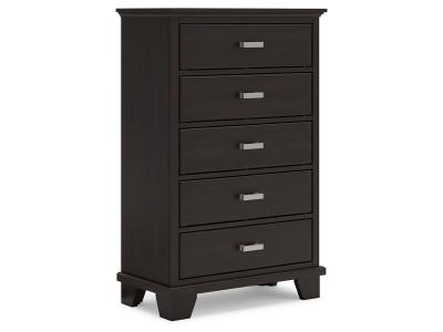 Signature Design by Ashley® Covetown Queen Panel Bed Dresser Mirror Chest and Nightstand - B441B14