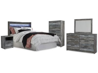 Signature Design by Ashley® Baystorm Queen Panel Headboard Dresser Mirror Chest and Nightstand - B221B78