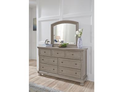 Signature Design by Ashley® Lettner King Panel Bed with Dresser Mirror and Nightstand - B733B40