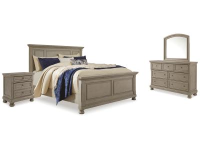 Signature Design by Ashley® Lettner King Panel Bed Dresser Mirror and 2 Nightstands - B733B48