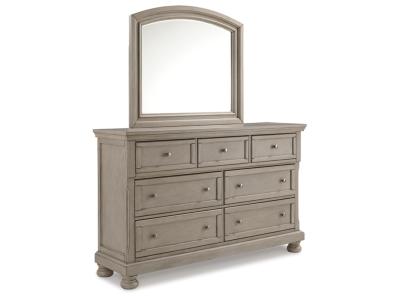 Signature Design by Ashley® Lettner King Panel Bed Dresser Mirror and 2 Nightstands - B733B48