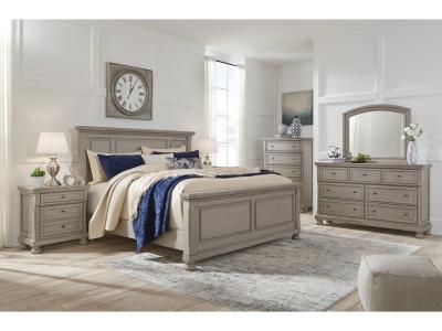 Signature Design by Ashley® Lettner King Panel Bed Dresser Mirror and 2 Nightstands - B733B48