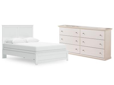 Signature Design by Ashley® Bostwick Shoals Queen Panel Bed and Dresser - B139B56