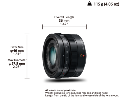 Panasonic Leica Dg Summilux Fixed Focal Length Lens - HX015