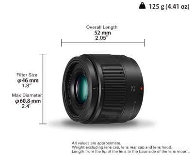 Panasonic LUMIX G Portable Lens - HH025