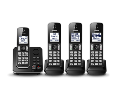 Panasonic Digital Cordless Answering System With 4 Handsets - KXTGD394B