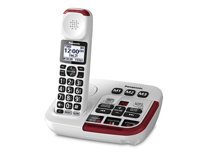 Panasonic KXTGM470W Amplified Cordless Telephone with Digital Answer