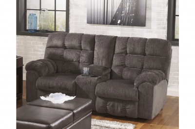 Ashley Acieona Manual Reclining Loveseat with Console in Slate - 5830094