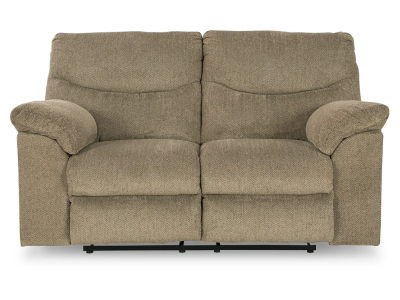 Ashley Alphons Manual Reclining Loveseat in Briar - 2820286