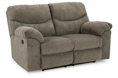 Ashley Alphons Manual Reclining Loveseat in Putty - 2820186