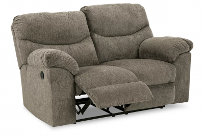 Ashley Alphons Manual Reclining Loveseat in Putty - 2820186