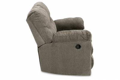 Ashley Alphons Manual Reclining Loveseat in Putty - 2820186