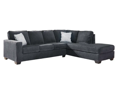 Ashley Altari Right Facing 2 Piece Sectional Sleeper in Slate - AFHS-1479252K