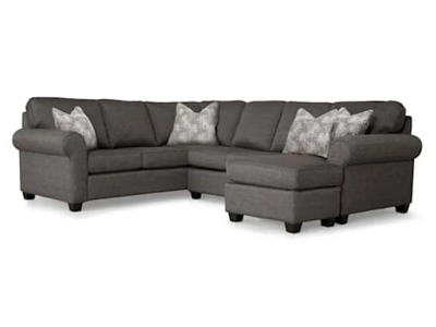 Decor-Rest Astro Right Facing 2 Piece Sectional in Peppercorn - Astro Sectional (Right)