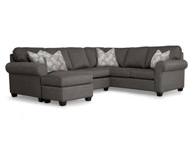 Decor-Rest Astro Left Facing 2 Piece Sectional in Peppercorn - Astro Sectional (Left)