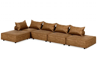 Ashley Bales 5 Piece Modular Sectional in Brown AFHS-1562935K - A3000243A5