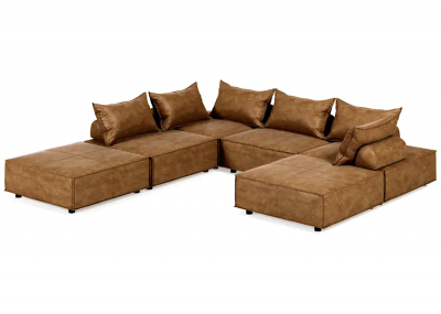 Ashley Bales 6 Piece Modular Sectional in Brown AFHS-1562936K - A3000243A6